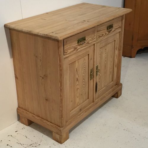 fig 1. Small Antique Pine Storage Cupboard