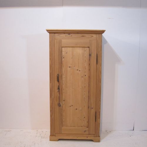fig 1. A Slender Antique Pine Storage Cupboard