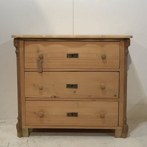 Small Antique Pine Chest of Drawers
