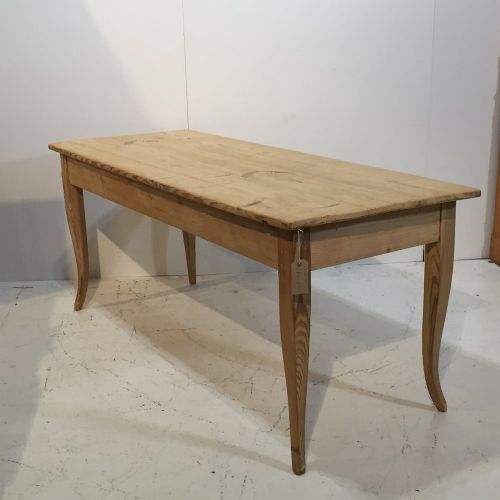 fig 1. 6ft, Narrow, French Antique Pine Table