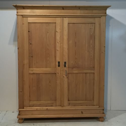 Large Old Pine "Knock Down" Wardrobe