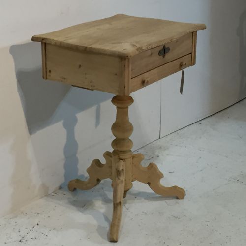 fig 1. Antique Pine Small Side Table
