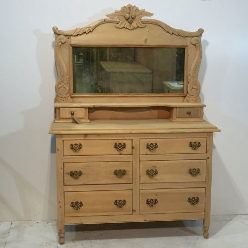 Beautiful Edwardian Pine "His N Hers" Dressing Chest