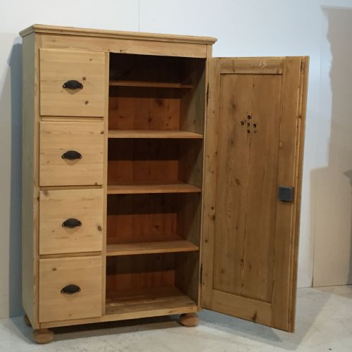 fig 1. Old Pine Food Larder Cupboard c.1910