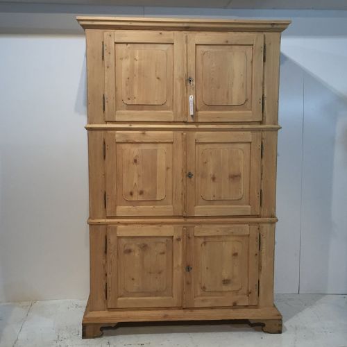 Antique Pine 19th Century Fire Chest's / Cupboard