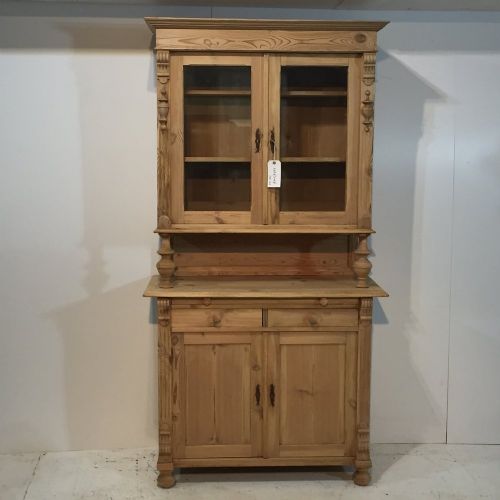 Antique Pine Glazed Farmhouse Dresser
