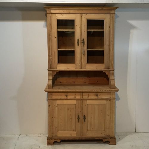 Tall Slender Antique Pine Dresser
