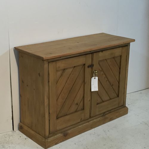 fig 1. Small, Narrow, Edwardian Pine Storage Cupboard