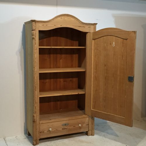 fig 1. Antique Pine Arched Top Armoire