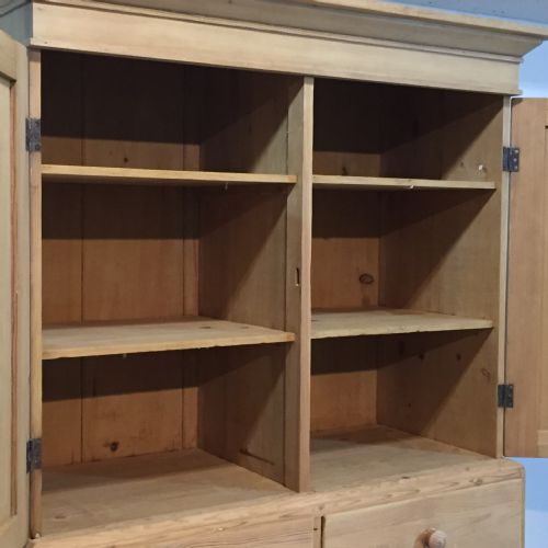 fig 2. Large Victorian Pine Linen Cupboard