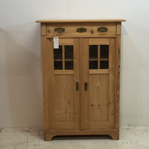 Tall, Slim, Antique Pine Storage Cupboard