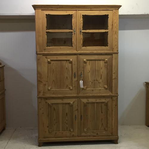 Stunning Antique Pine Fire Cupboard / Storage Cupboard