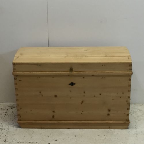 19th Century Old Dome Top Linen Chest