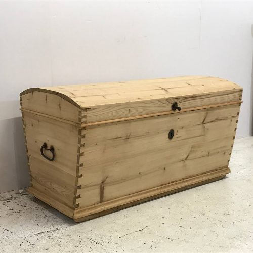 19th Century Pine Linen Chest