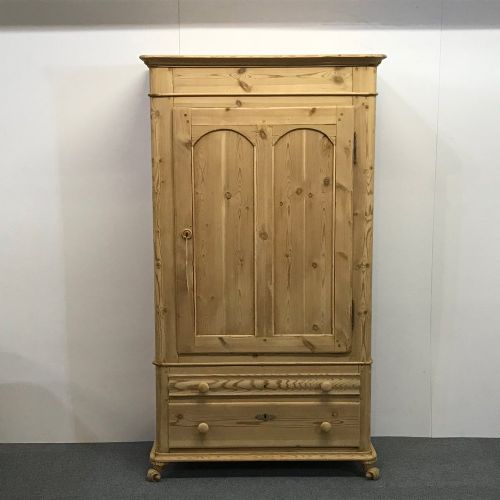 19th Century Danish Pine Linen Cupboard
