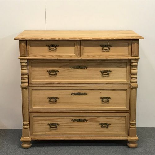 Antique Pine Danish Chest of Drawers