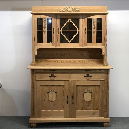 Large Old Pine German Dresser C.1925