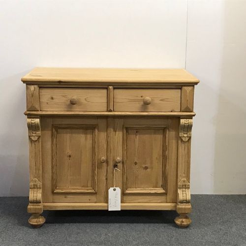 Antique Pine Bedside Cupboard