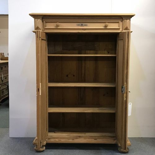 fig 1. Antique Pine Linen Cupboard with MedicineTop Drawer