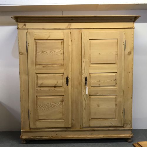 Extremely Large Antique Pine Wardrobe - Dismantles