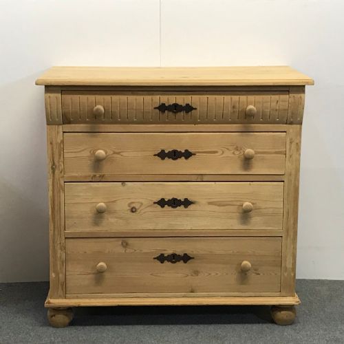 Attractive Antique Pine Danish Chest of Drawers