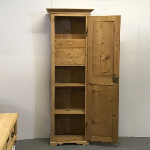 fig 1. Tall Slim Antique Pine Tallboy