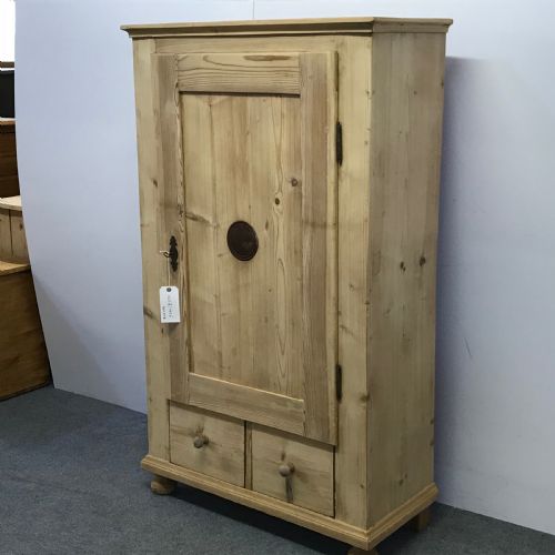 fig 1. OLD PINE KITCHEN LARDER CUPBOARD WITH DRAWERS