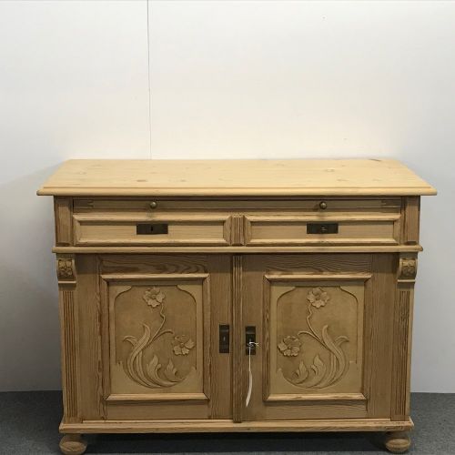 Art Nouveau Pine Sideboard
