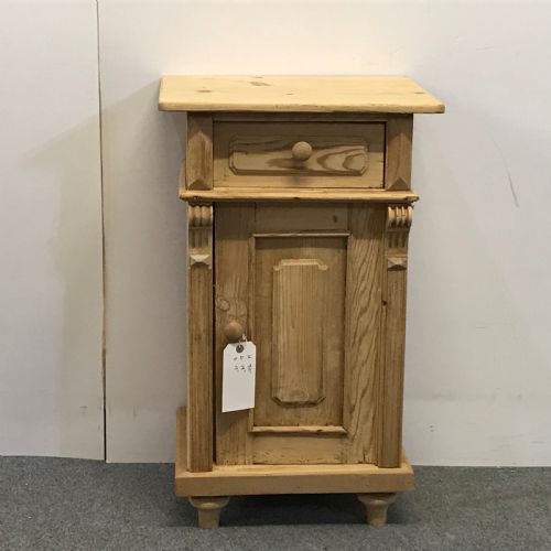 Small Old Pine Bedside Cupboard
