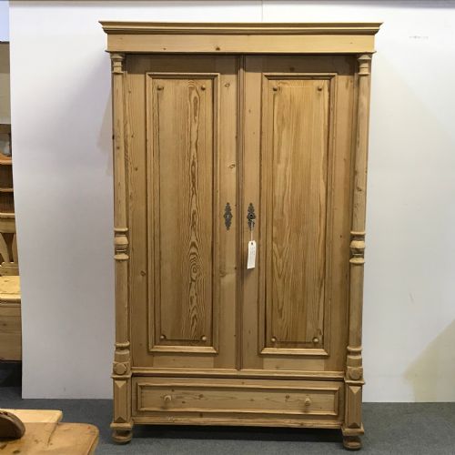 Small Double Pine Wardrobe C.1910