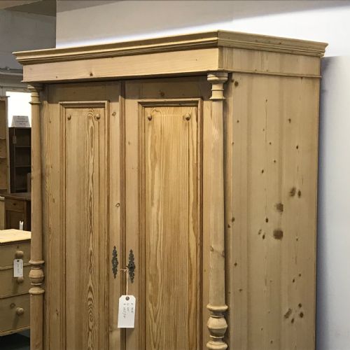 fig 2. SMALL DOUBLE PINE WARDROBE C.1910