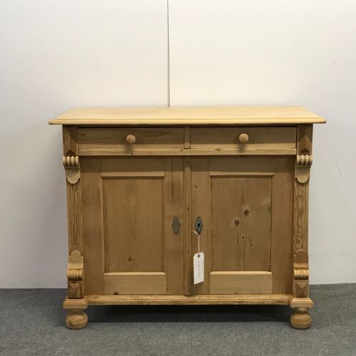 Antique Pine Farmhouse Kitchen Dresser Base