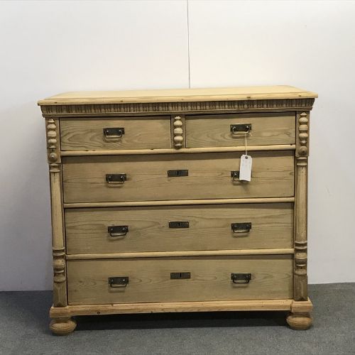 Large Antique Pine Chest of Drawers C.1900