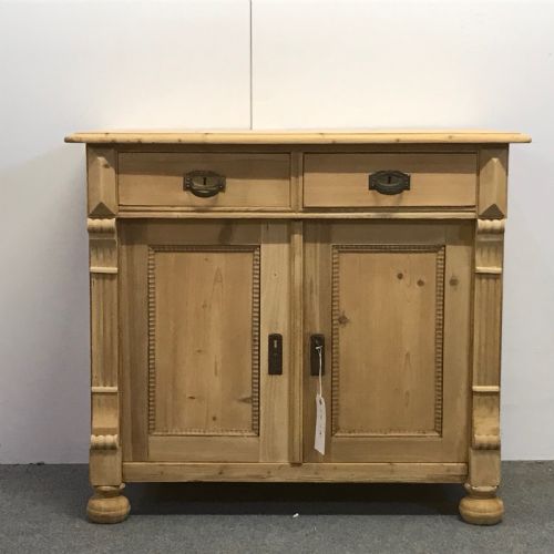 Small Antique Pine Bedside Cupboard