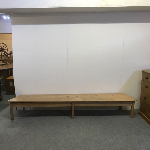 Long Old Pine Bench