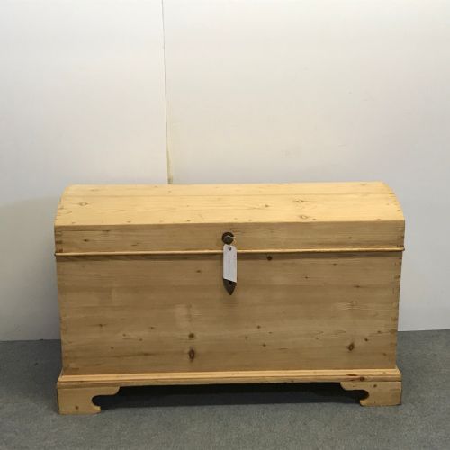 19th Century Pine Dome Top Chest