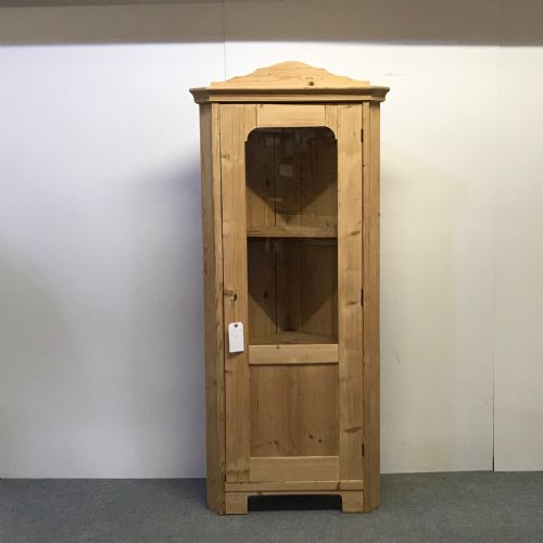 Old Pine Corner Display Cabinet