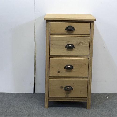 fig 1. OLD PINE SMALL BANK OF DRAWERS C.1920'S