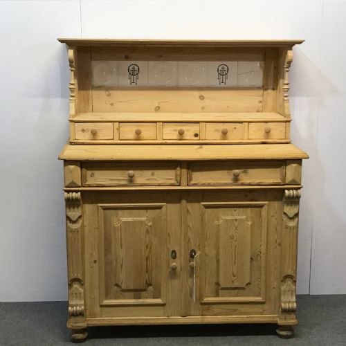 Old Farmhouse Kitchen Sideboard with Small Dresser Top