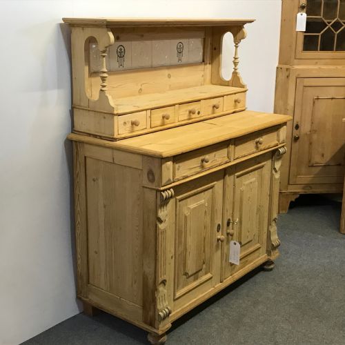 fig 1. OLD FARMHOUSE KITCHEN SIDEBOARD WITH SMALL DRESSER TOP