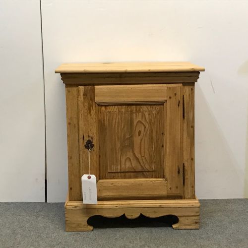 Charming Little Old Pine Bedside Cupboard