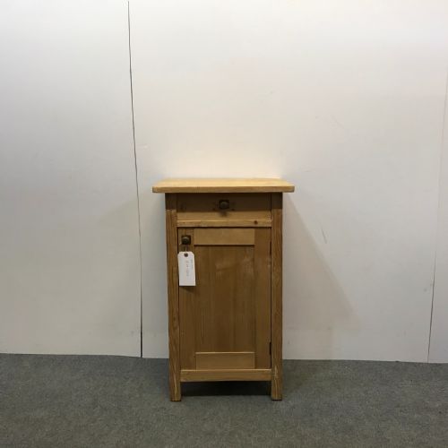 Small Antique Pine Bedside Cupboard