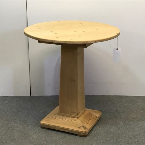 Antique Pine Pedestal Table