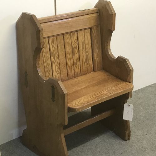 Very Small Old English Church Pew / Settle