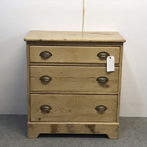 Small Old English Pine Chest of Drawers