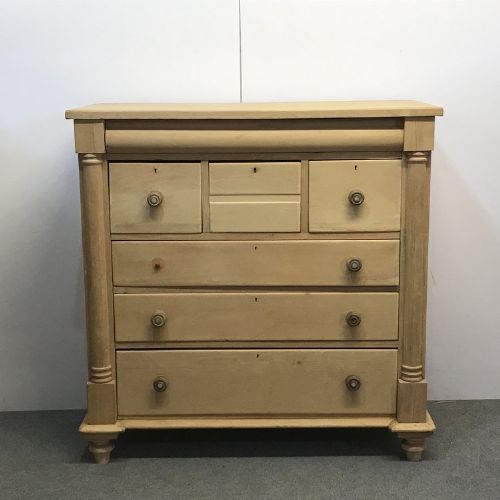 Late 1800'S Large Scottish Pine Chest of Drawers