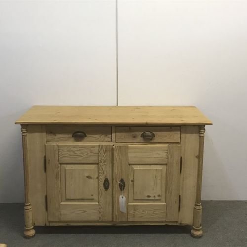 Attractive Old Pine Farmhouse Dresser Base/cupboard