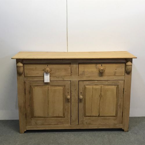 Large Old Pine Country Kitchen Sideboard