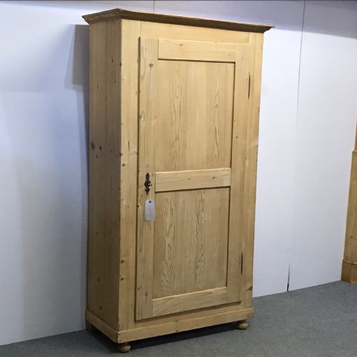 fig 1. Large Single Door Old Pine Cupboard