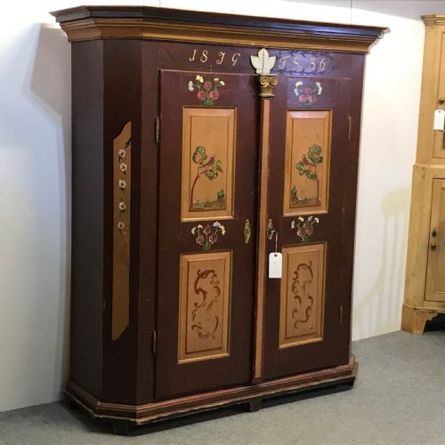 fig 1. EARLY 1800'S PAINTED GERMAN ARMOIRE (DISMANTLES)